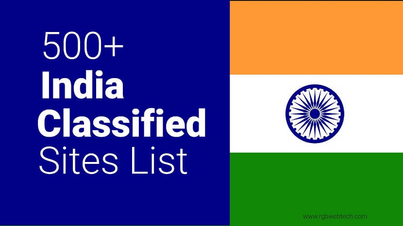 India Classified Websites List